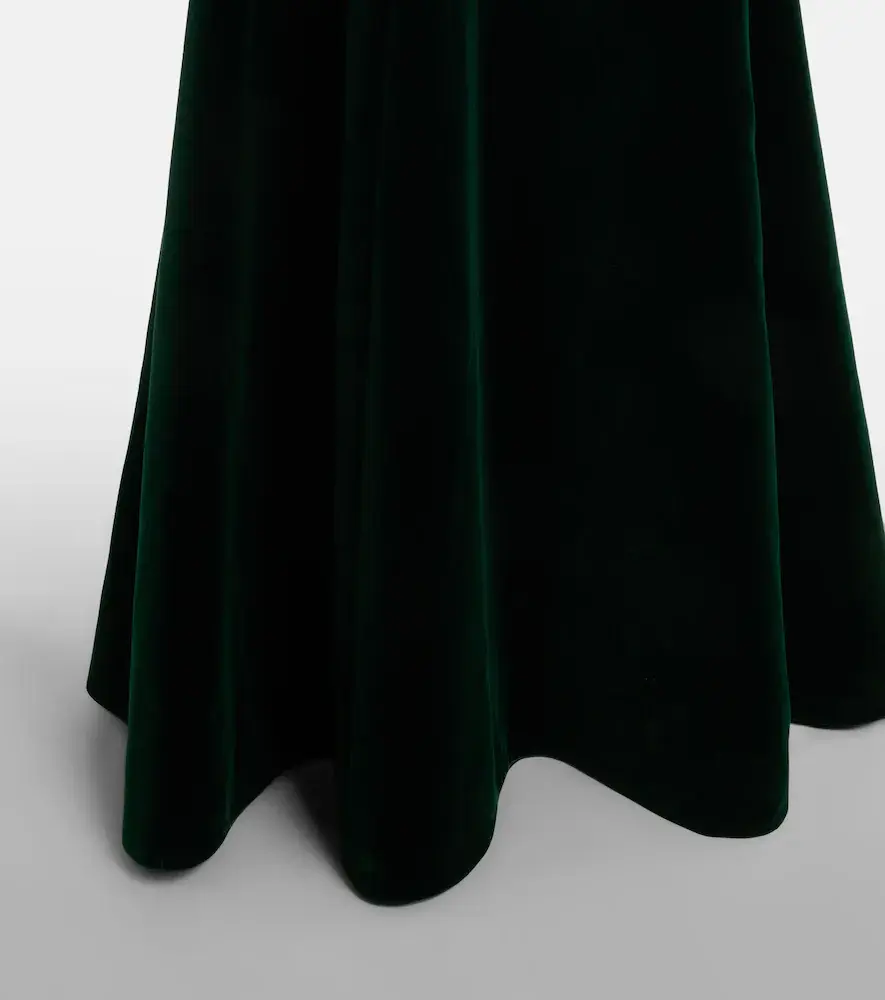 Emilia Wickstead Nodin cotton velour gown | Thumbnail 4 Emilia Wickstead Nodin cotton velour gown | Thumbnail 4