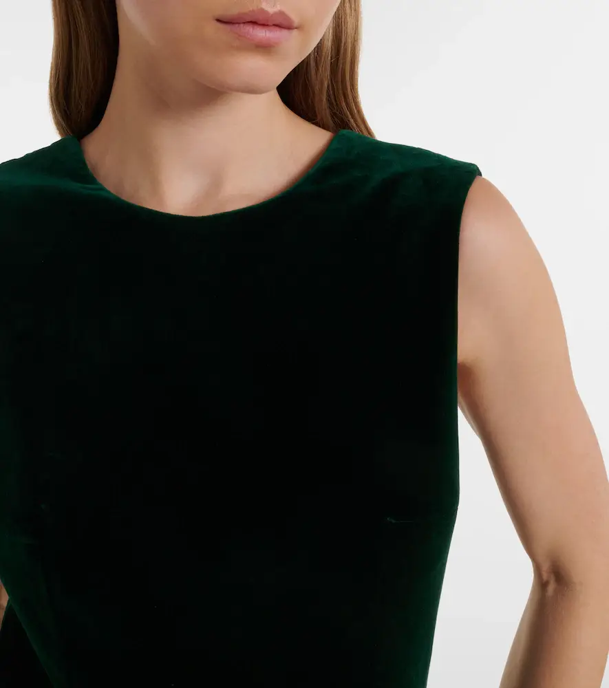 Emilia Wickstead Nodin cotton velour gown | Thumbnail 5 Emilia Wickstead Nodin cotton velour gown | Thumbnail 5