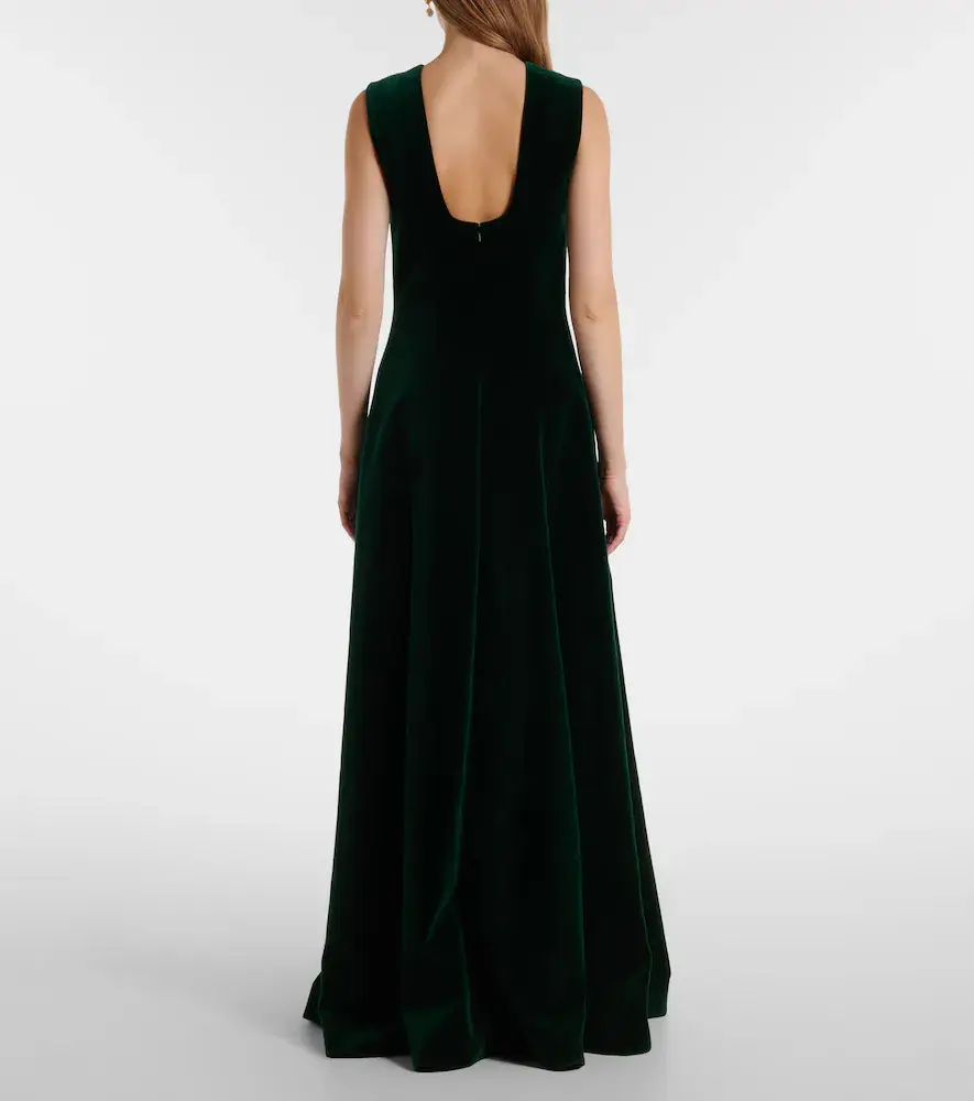 Emilia Wickstead Nodin cotton velour gown | Thumbnail 6 Emilia Wickstead Nodin cotton velour gown | Thumbnail 6