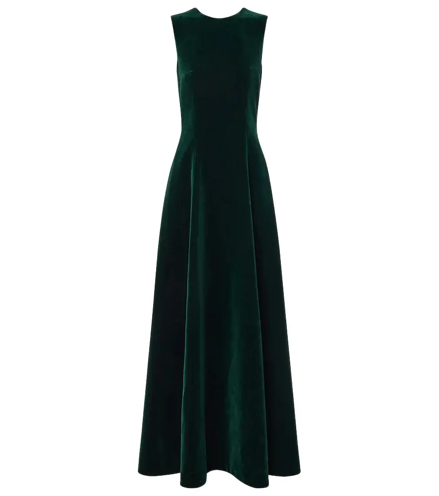 Emilia Wickstead Nodin cotton velour gown