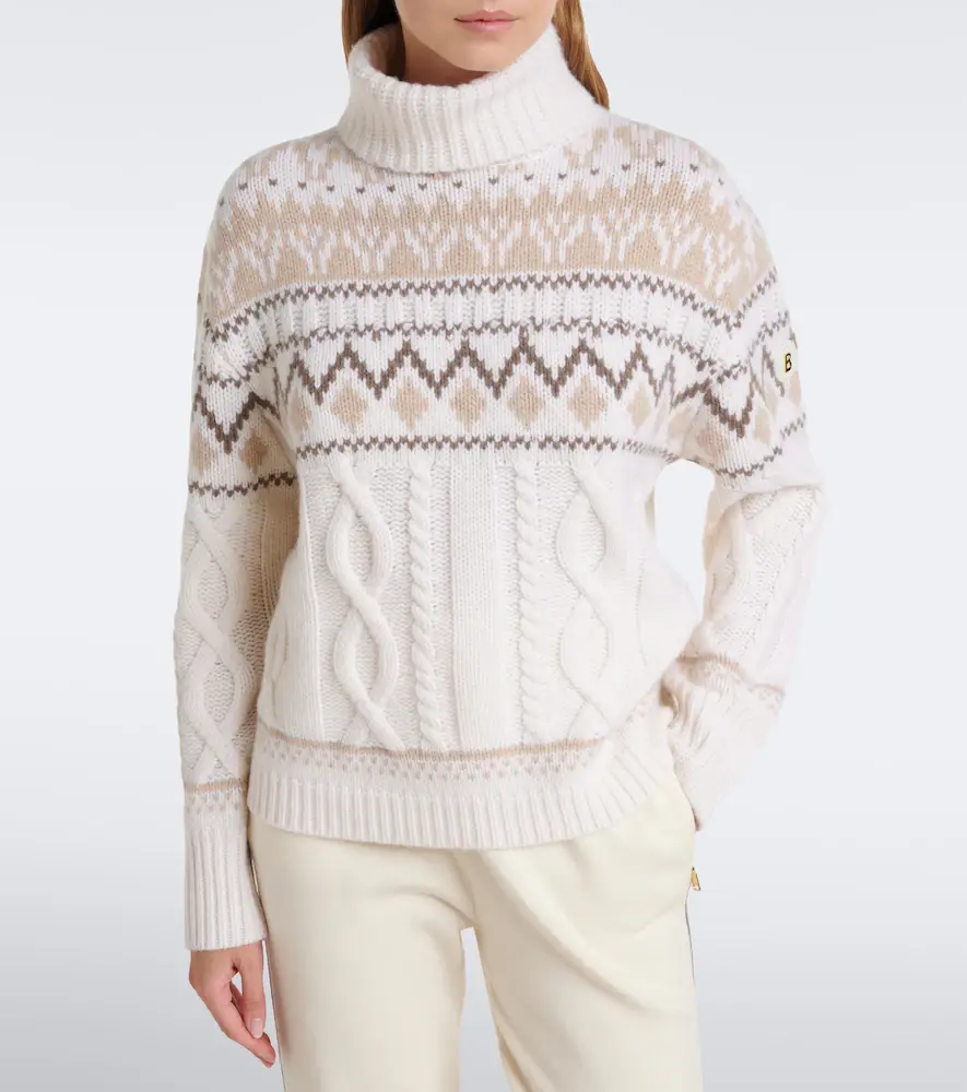 Bogner Lorely jacquard cashmere turtleneck sweater | Thumbnail 2