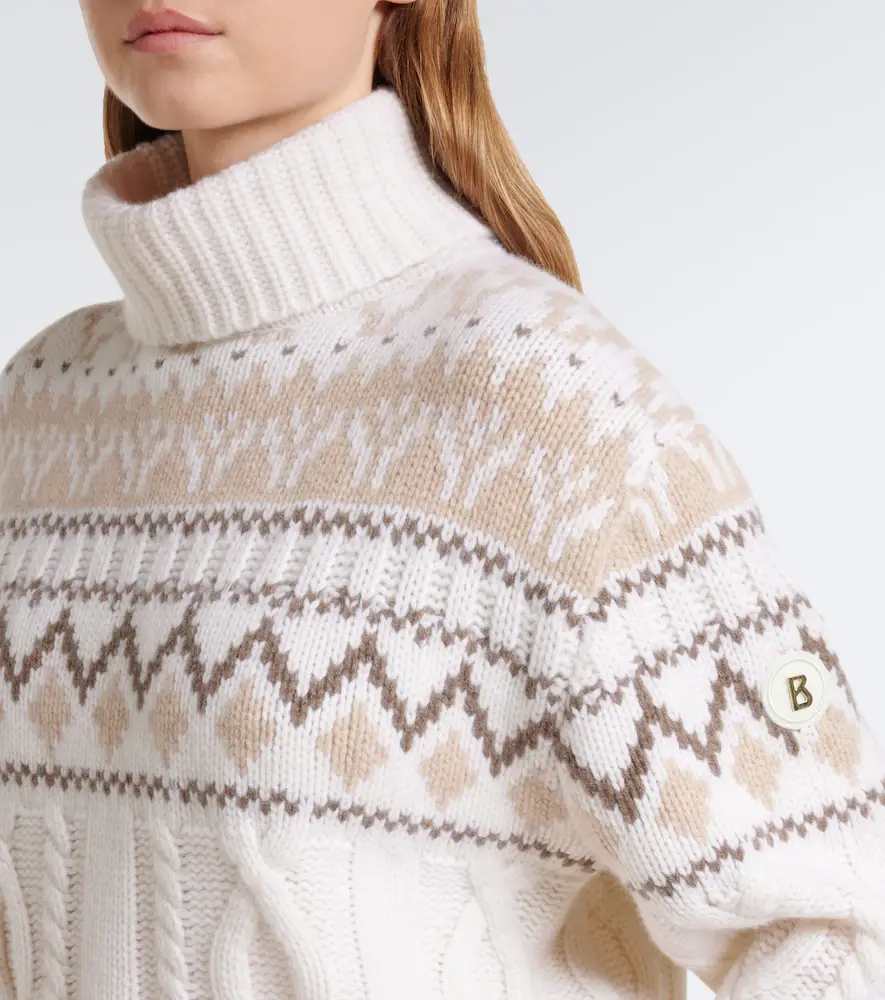 Bogner Lorely jacquard cashmere turtleneck sweater | Thumbnail 6