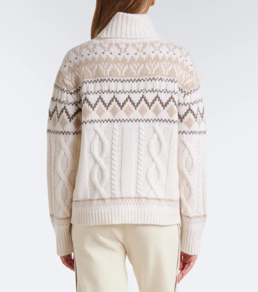 Bogner Lorely jacquard cashmere turtleneck sweater | Thumbnail 7