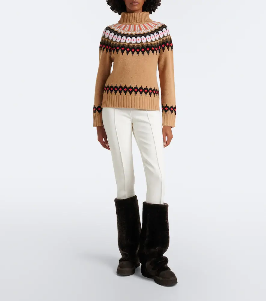 Bogner Ingrid Fair Isle cashmere turtleneck sweater | Thumbnail 4