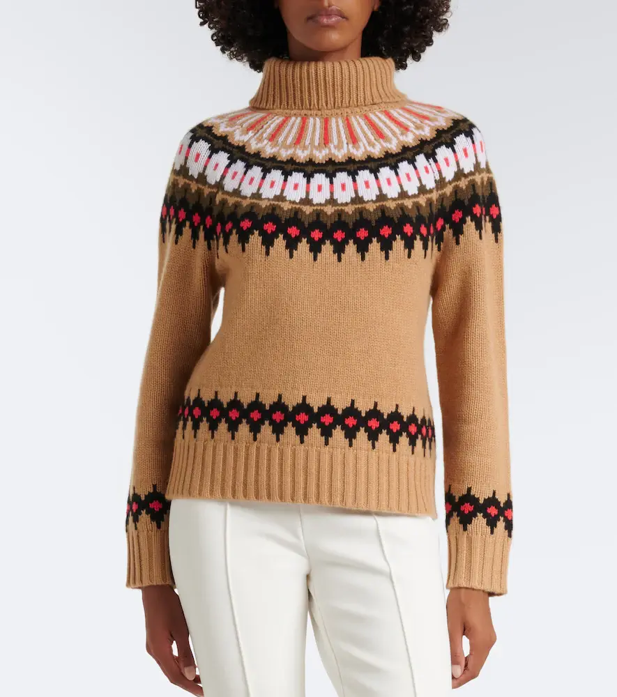 Bogner Ingrid Fair Isle cashmere turtleneck sweater | Thumbnail 6