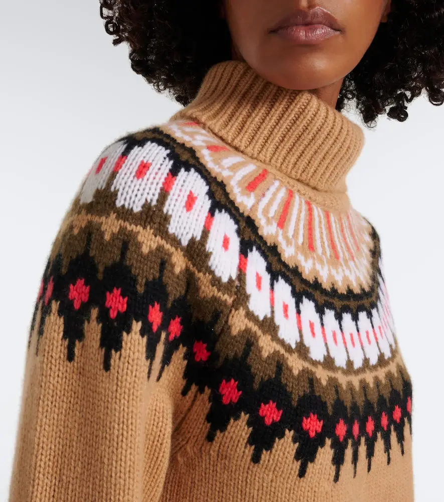Bogner Ingrid Fair Isle cashmere turtleneck sweater | Thumbnail 7