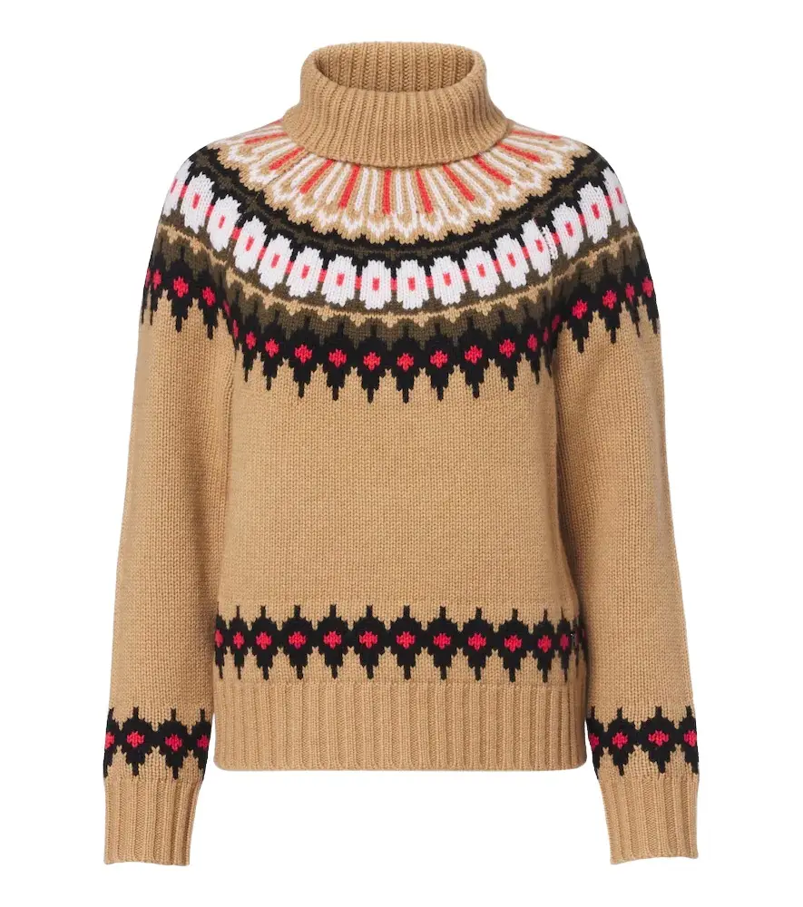 Ingrid Fair Isle cashmere turtleneck sweater Ingrid Fair Isle cashmere turtleneck sweater