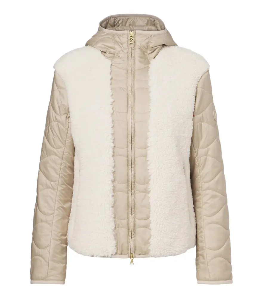 Bogner Bibi quilted teddy-trimmed jacket