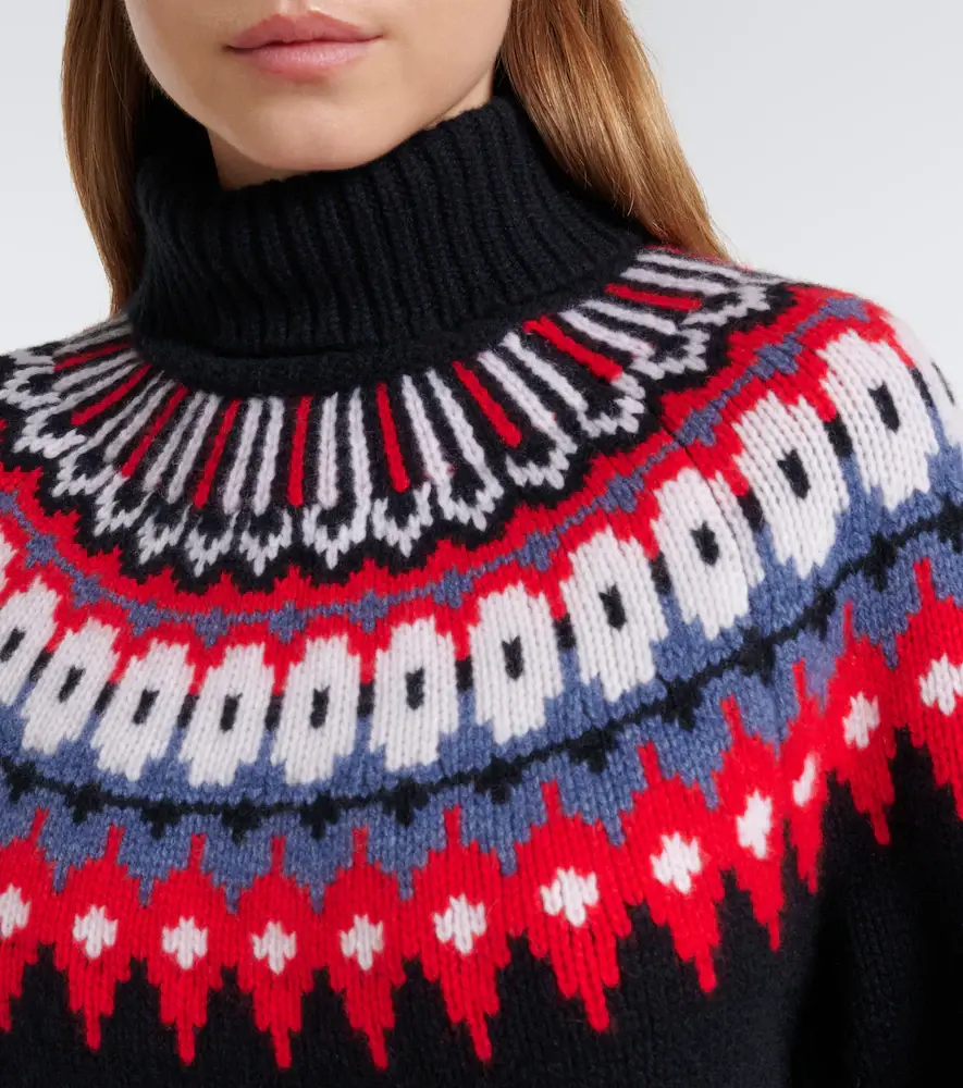 Bogner Ingrid jacquard cashmere turtleneck sweater | Thumbnail 2