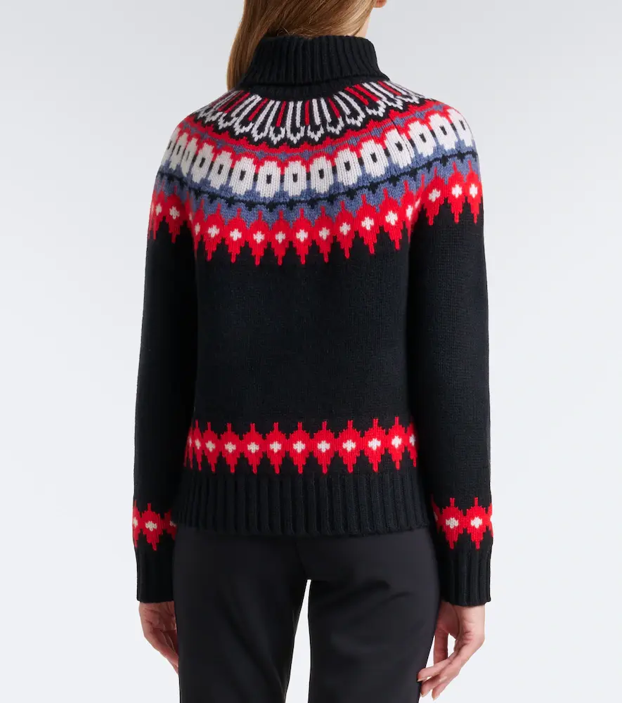 Bogner Ingrid jacquard cashmere turtleneck sweater | Thumbnail 4