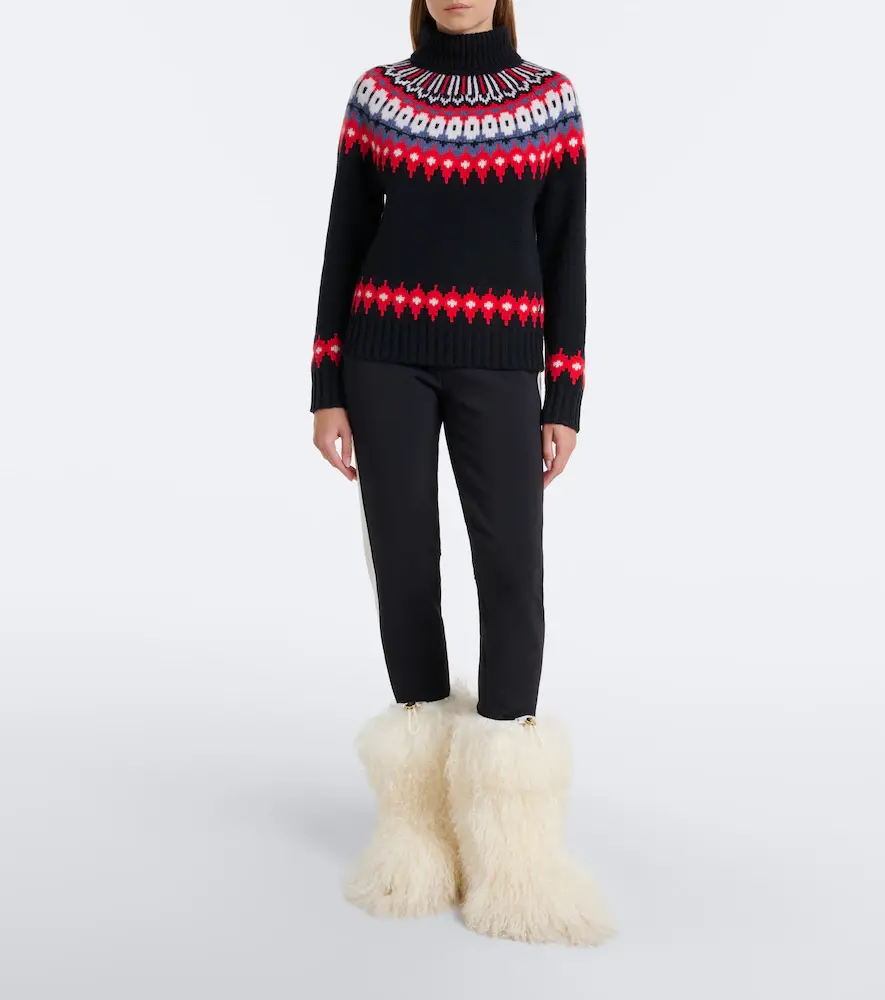 Bogner Ingrid jacquard cashmere turtleneck sweater | Thumbnail 5