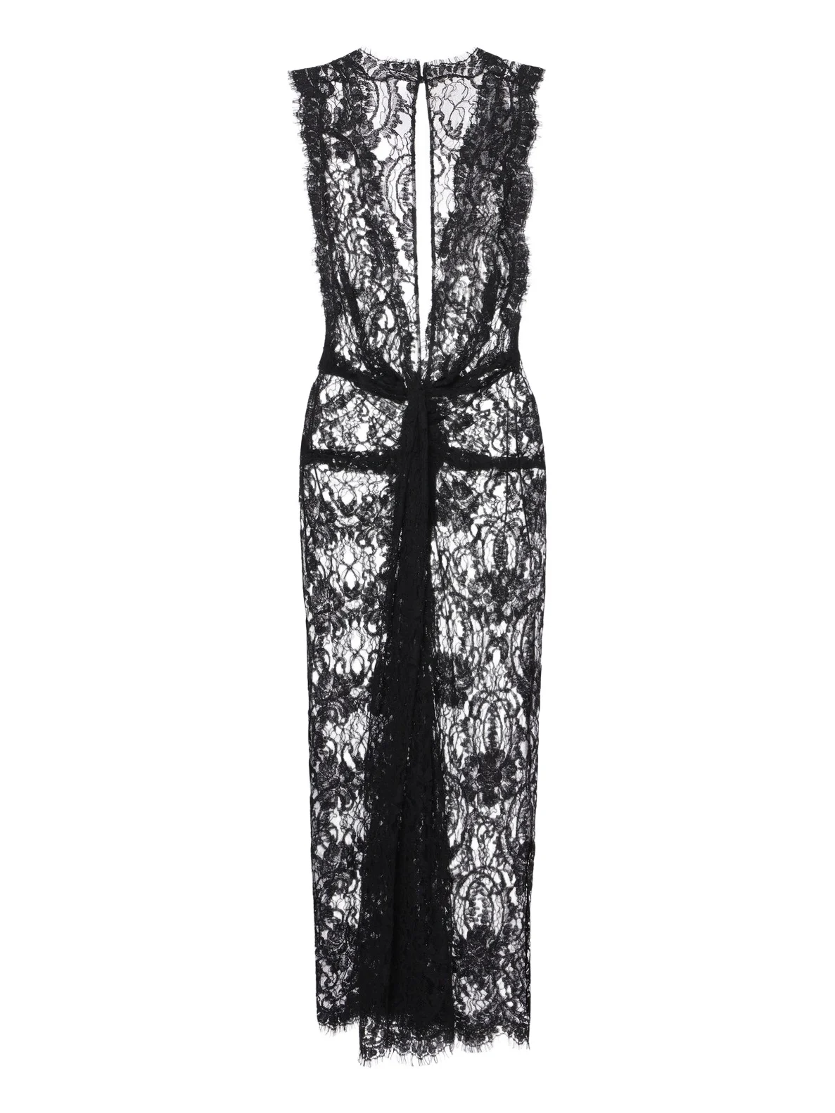 Gathered cotton-blend lace midi dress Gathered cotton-blend lace midi dress
