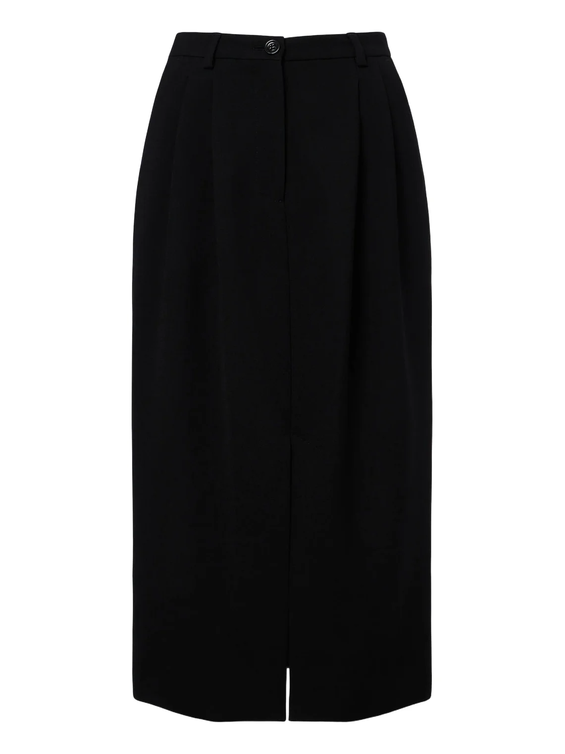 Virgin wool crêpe pencil skirt Virgin wool crêpe pencil skirt