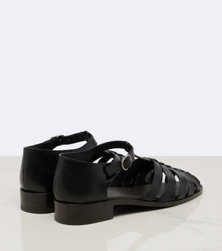 The Row Phoebe leather sandals | Thumbnail 3