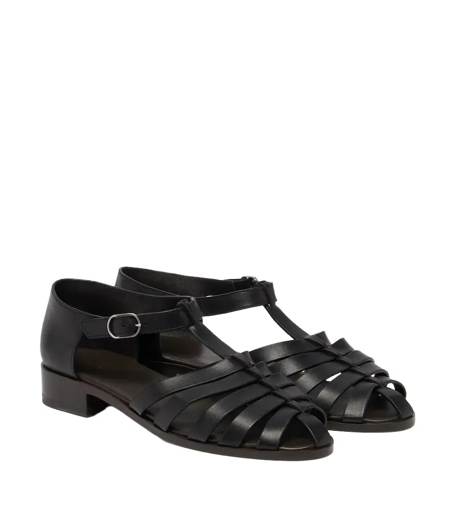The Row Phoebe leather sandals