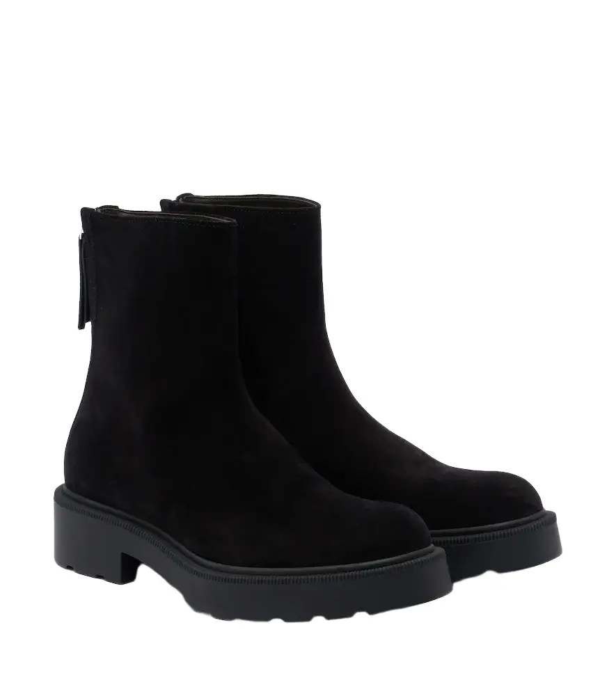 The Row Nobilis suede ankle boots