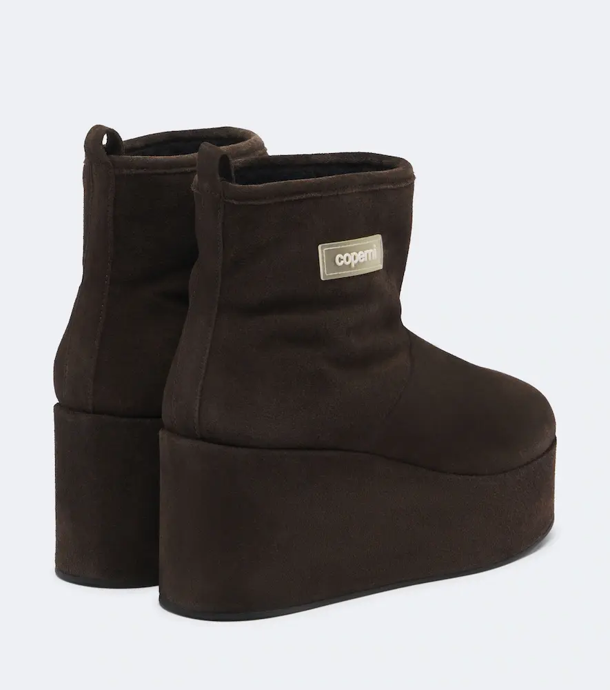 Coperni Shearling-lined suede wedge boots | Thumbnail 4 Coperni Shearling-lined suede wedge boots | Thumbnail 4