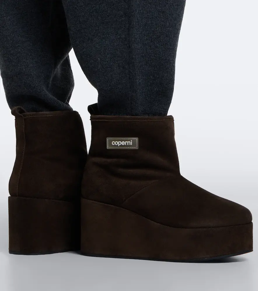 Coperni Shearling-lined suede wedge boots | Thumbnail 5 Coperni Shearling-lined suede wedge boots | Thumbnail 5