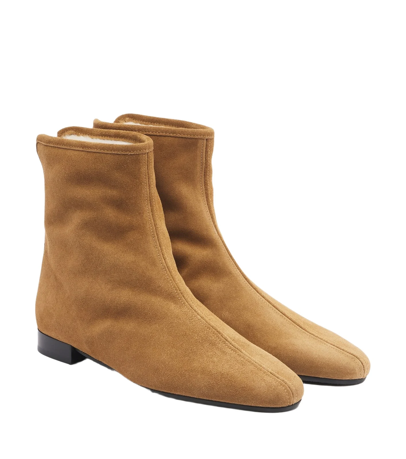 Shearling-lined suede ankle boots Shearling-lined suede ankle boots