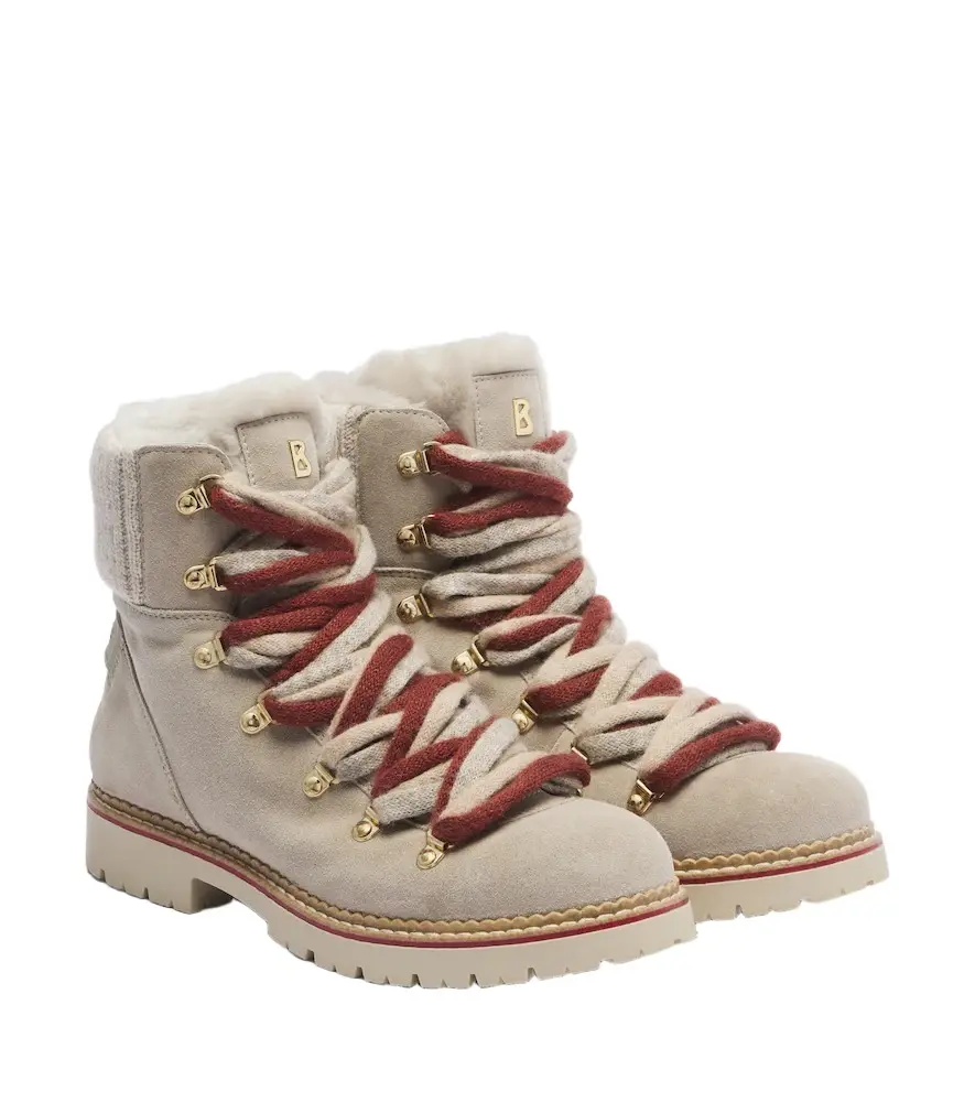Andermatt shearling-lined suede ankle boots