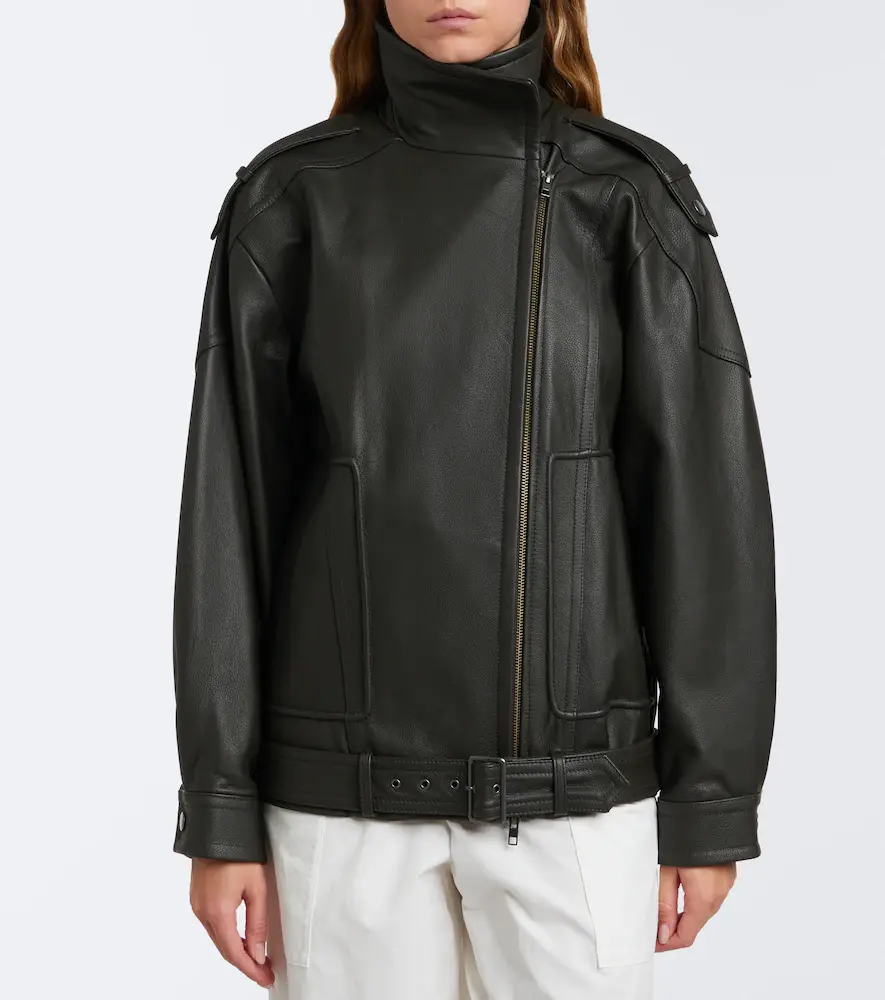 Vince Oversized leather biker jacket | Thumbnail 2 Vince Oversized leather biker jacket | Thumbnail 2