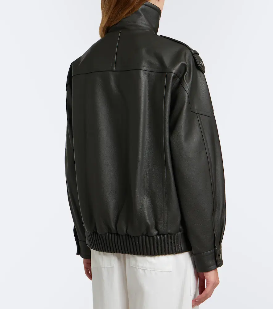 Vince Oversized leather biker jacket | Thumbnail 6 Vince Oversized leather biker jacket | Thumbnail 6