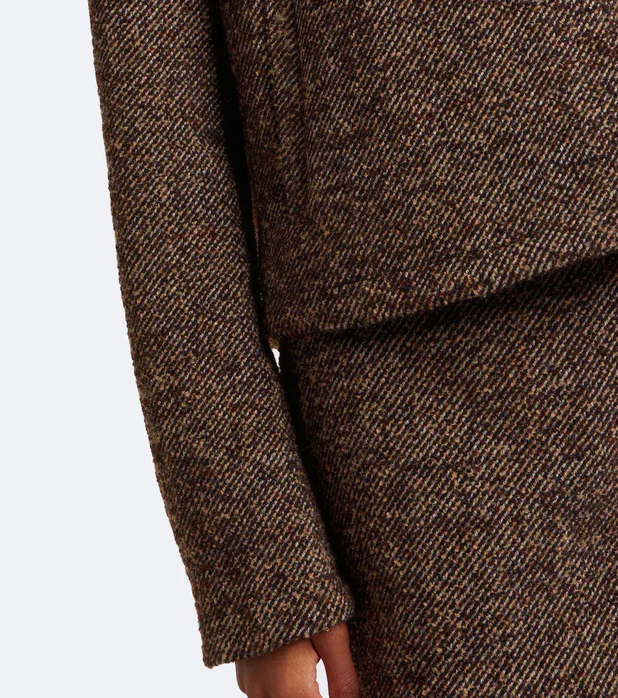 Vince Teddy-trimmed tweed jacket | Thumbnail 2 Vince Teddy-trimmed tweed jacket | Thumbnail 2
