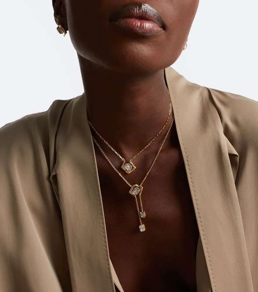 SHAY JEWELRY Diamond Zar 18kt gold pendant necklace with diamonds | Thumbnail 4