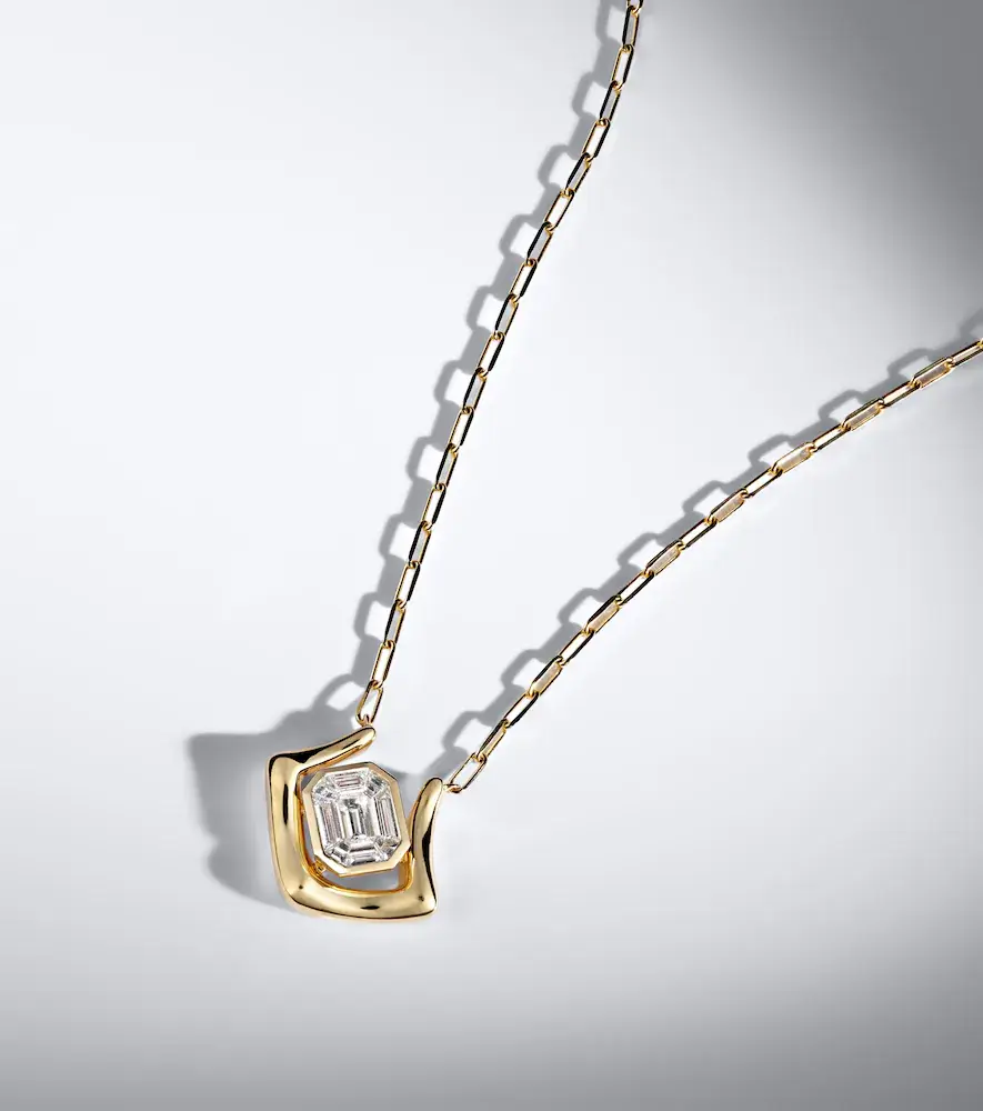 SHAY JEWELRY Diamond Zar 18kt gold pendant necklace with diamonds | Thumbnail 6
