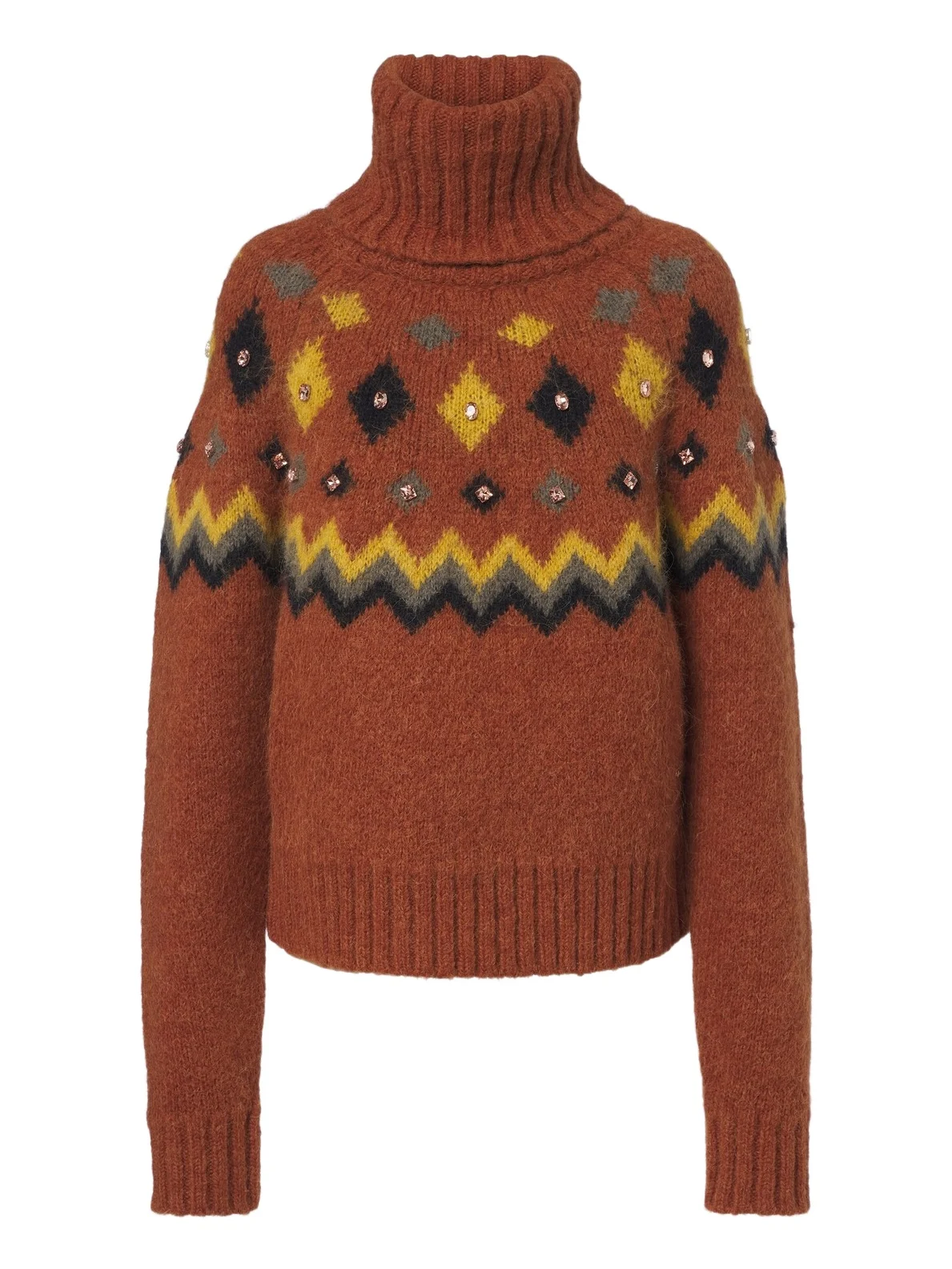 Hanashi embellished turtleneck sweater Hanashi embellished turtleneck sweater