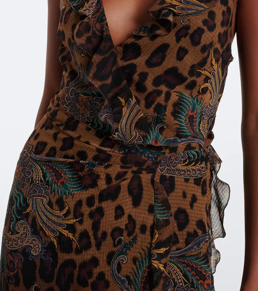 Etro Printed ruffled seersucker gown | Thumbnail 7 Etro Printed ruffled seersucker gown | Thumbnail 7