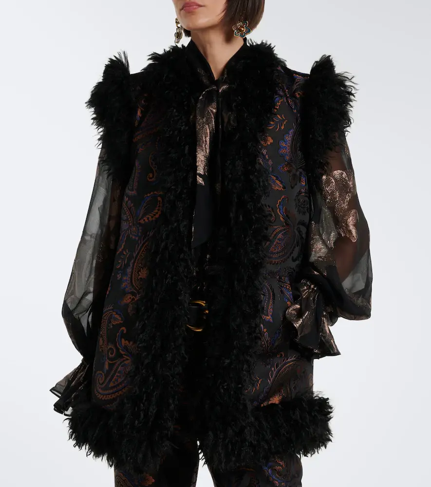 Etro Fringed paisley jacquard vest | Thumbnail 4 Etro Fringed paisley jacquard vest | Thumbnail 4