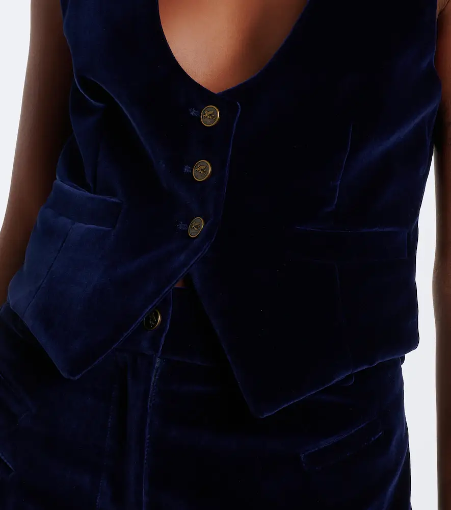 Etro Cotton velvet vest | Thumbnail 4 Etro Cotton velvet vest | Thumbnail 4