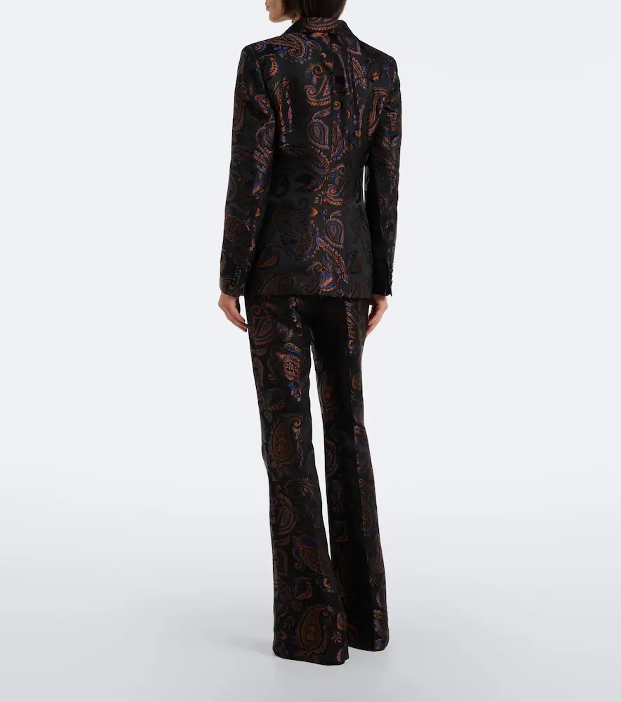 Etro Paisley jacquard cotton flared pants | Thumbnail 6 Etro Paisley jacquard cotton flared pants | Thumbnail 6
