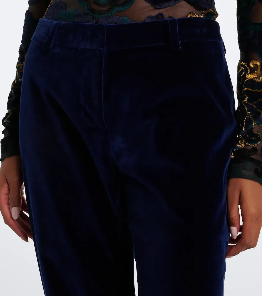 Etro Cotton velvet flared pants | Thumbnail 5 Etro Cotton velvet flared pants | Thumbnail 5