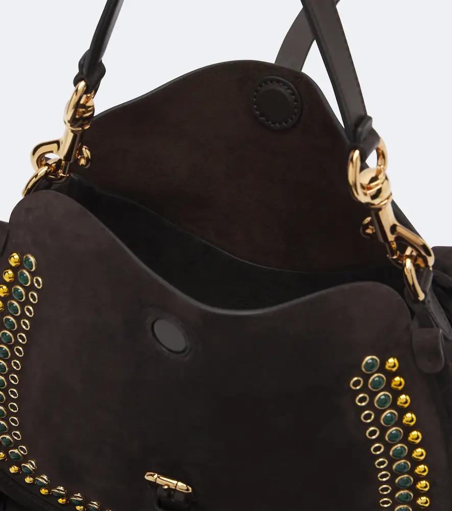 Etro Pony Medium studded suede shoulder bag | Thumbnail 2 Etro Pony Medium studded suede shoulder bag | Thumbnail 2