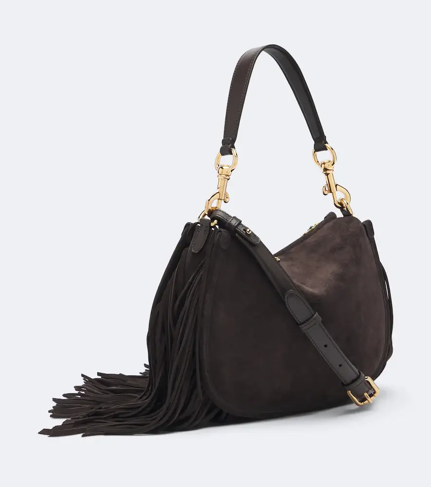 Etro Pony Medium studded suede shoulder bag | Thumbnail 3 Etro Pony Medium studded suede shoulder bag | Thumbnail 3