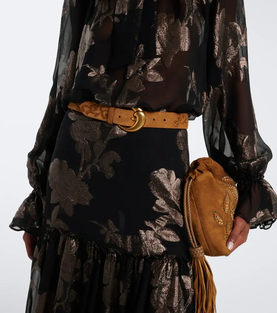 Etro Embroidered suede belt | Thumbnail 3