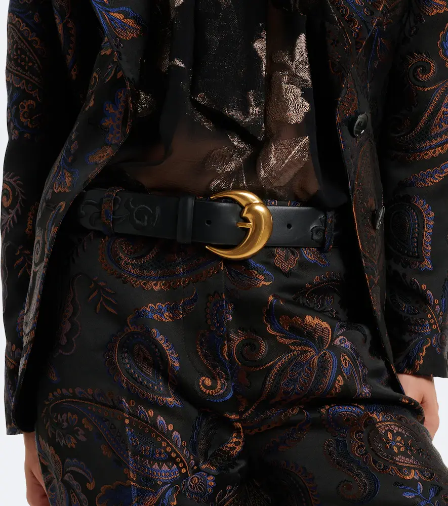 Etro Embroidered leather belt | Thumbnail 3 Etro Embroidered leather belt | Thumbnail 3