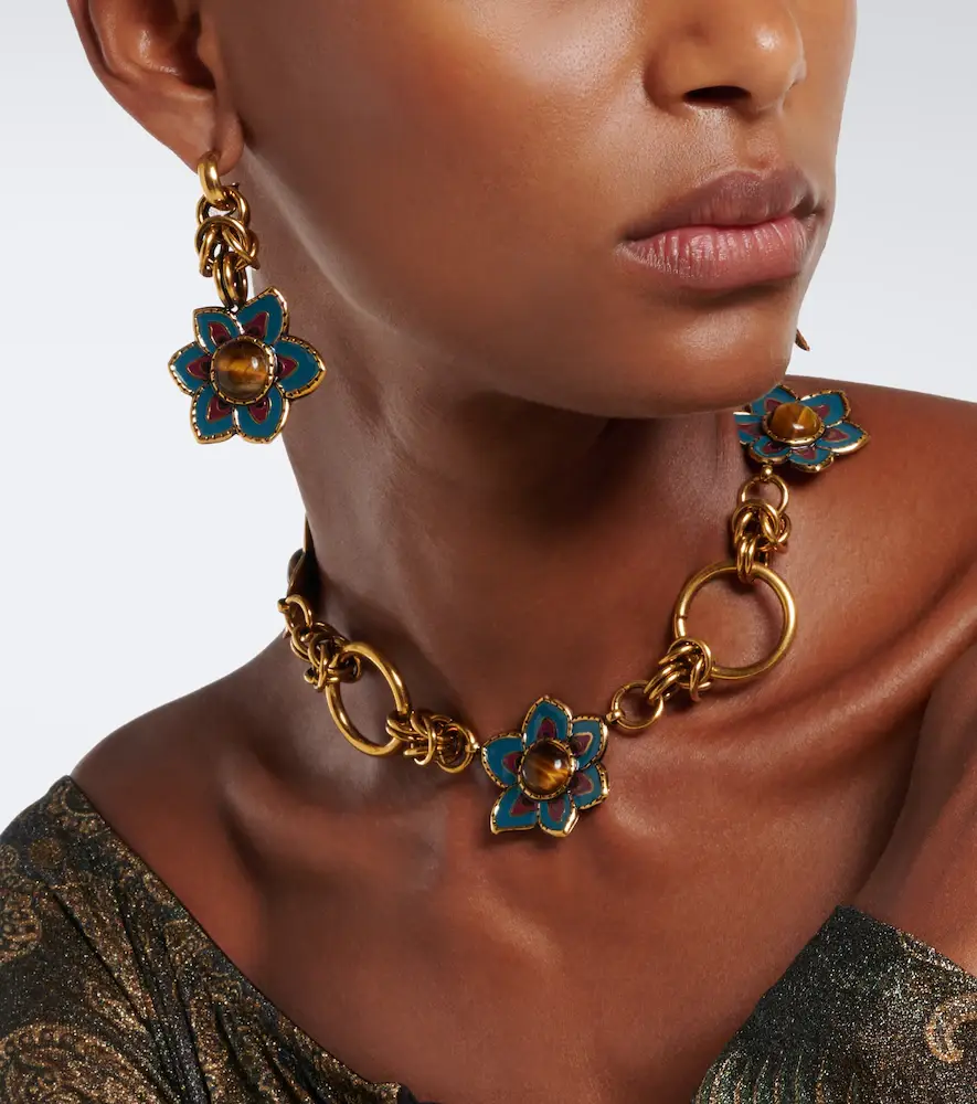 Etro Embellished floral drop earrings | Thumbnail 6 Etro Embellished floral drop earrings | Thumbnail 6