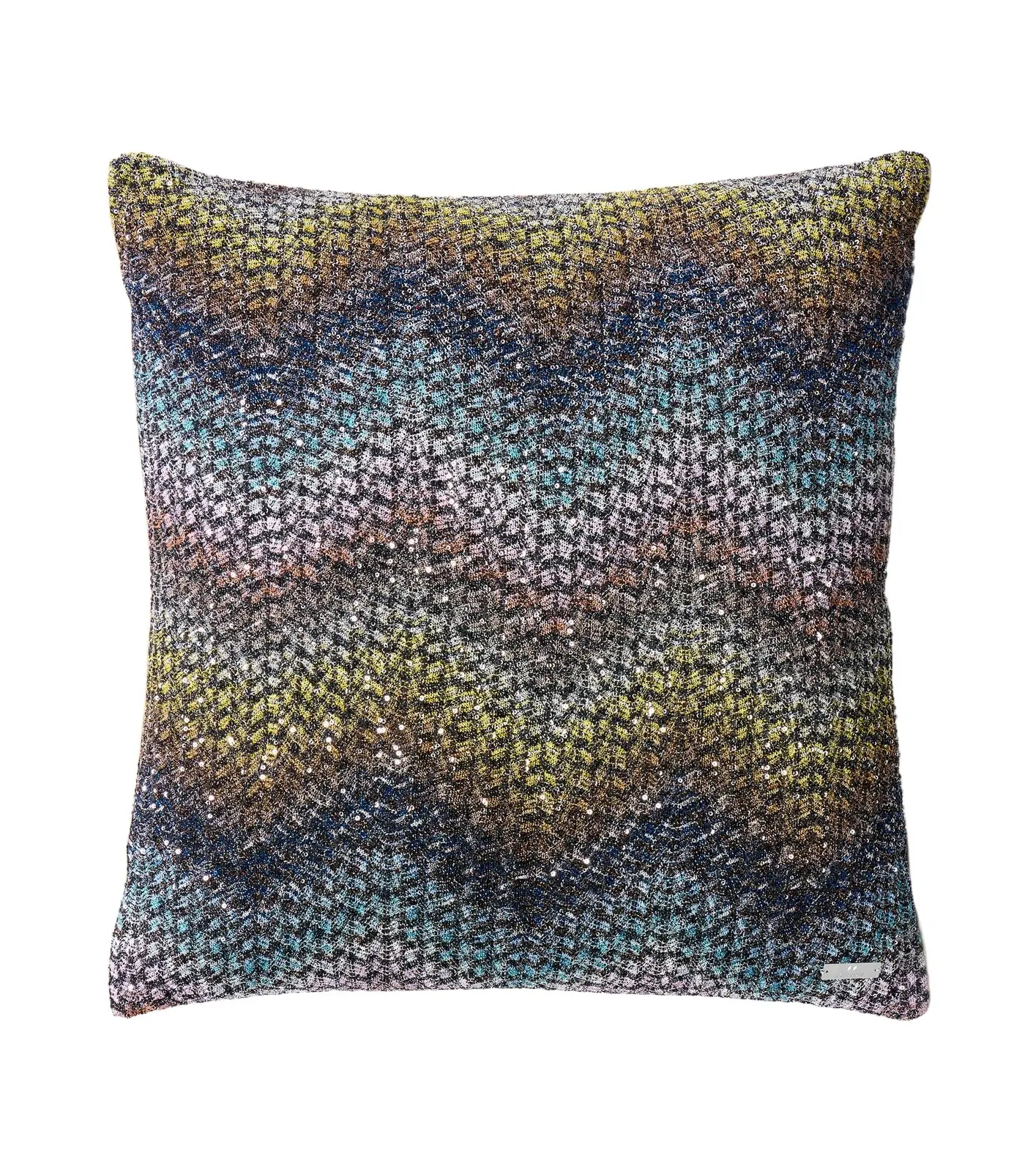 Missoni Salina Zigzag sequined lamé cushion