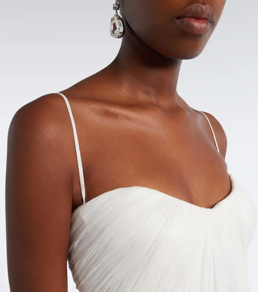 Maria Lucia Hohan Bridal Victoria silk muslin bustier gown | Thumbnail 3 Maria Lucia Hohan Bridal Victoria silk muslin bustier gown | Thumbnail 3