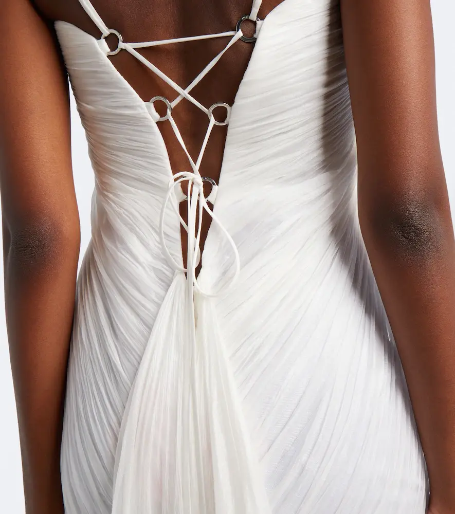 Maria Lucia Hohan Bridal Victoria silk muslin bustier gown | Thumbnail 6 Maria Lucia Hohan Bridal Victoria silk muslin bustier gown | Thumbnail 6