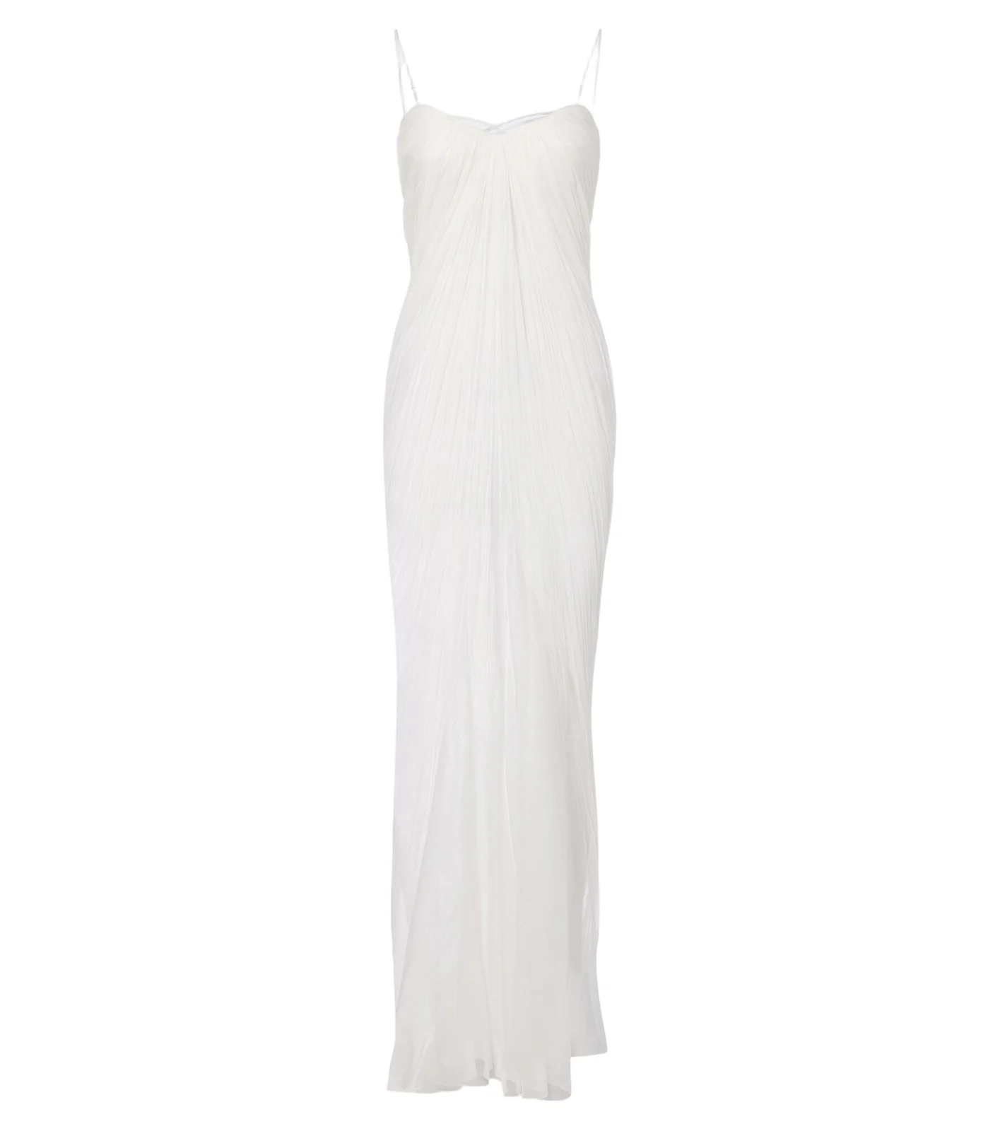 Bridal Victoria silk muslin bustier gown