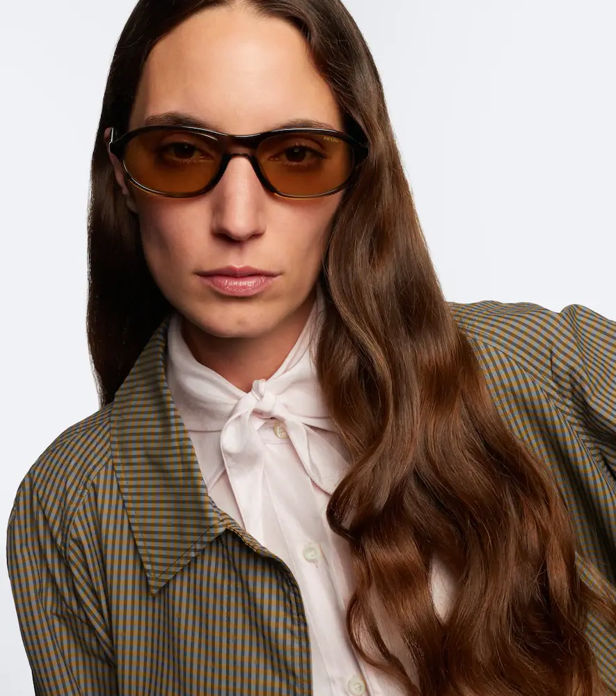 Prada Iconic Plaque oval sunglasses | Thumbnail 5 Prada Iconic Plaque oval sunglasses | Thumbnail 5
