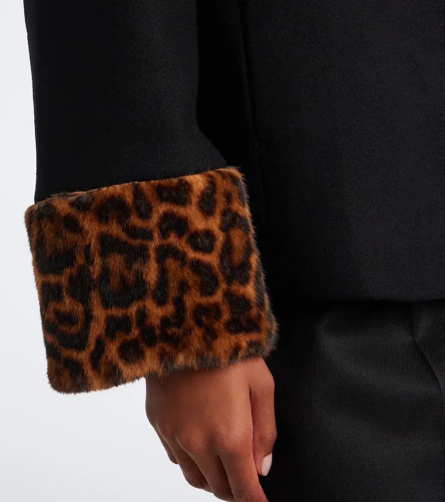 Rixo Aldith leopard-print wool-blend jacket | Thumbnail 6