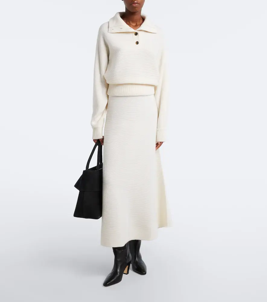 Lisa Yang Dovie cashmere midi skirt | Thumbnail 4 Lisa Yang Dovie cashmere midi skirt | Thumbnail 4