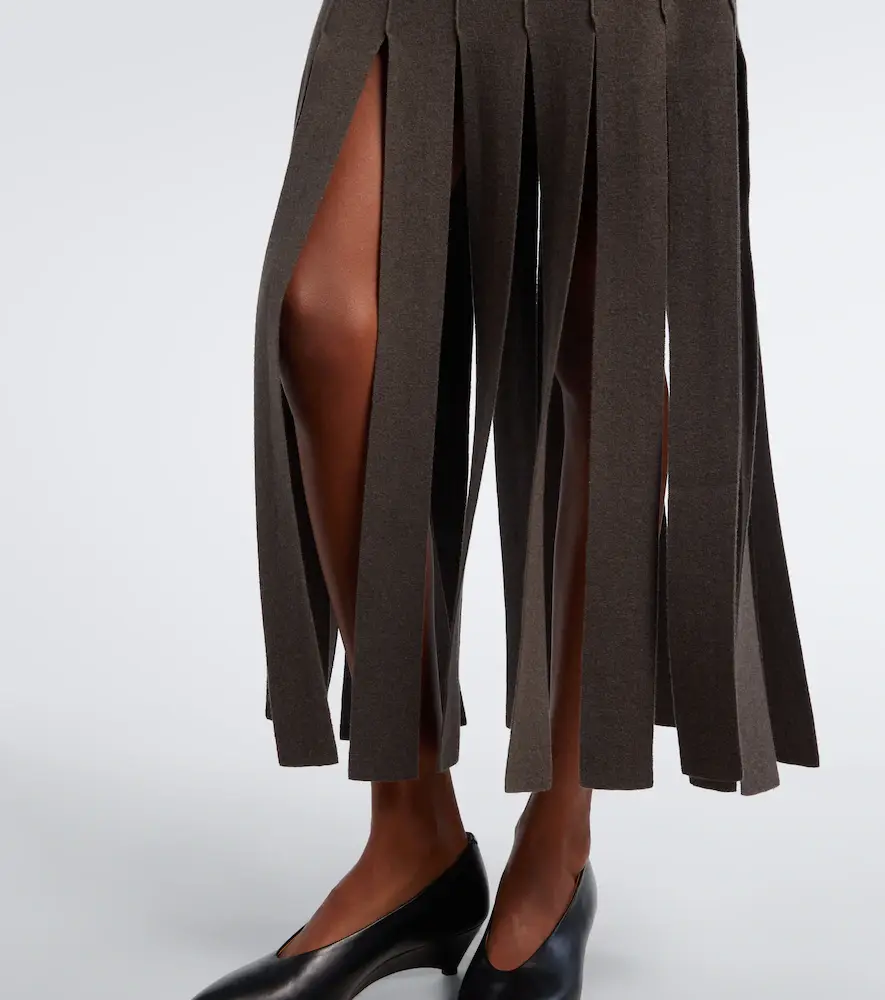 Lisa Yang Marloes cotton and cashmere midi skirt | Thumbnail 2 Lisa Yang Marloes cotton and cashmere midi skirt | Thumbnail 2