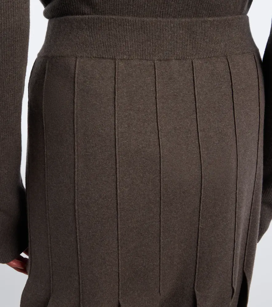 Lisa Yang Marloes cotton and cashmere midi skirt | Thumbnail 5 Lisa Yang Marloes cotton and cashmere midi skirt | Thumbnail 5