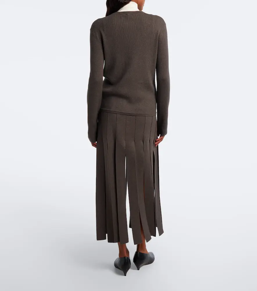 Lisa Yang Marloes cotton and cashmere midi skirt | Thumbnail 6 Lisa Yang Marloes cotton and cashmere midi skirt | Thumbnail 6